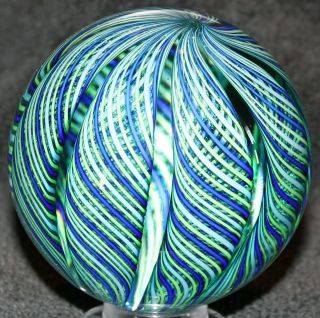 2.  75 " Diameter Stunning Art Glass Marble From James Alloway