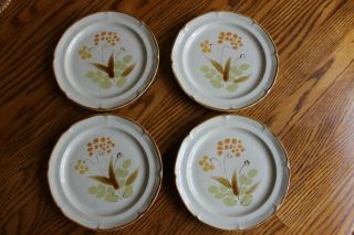 The Classics Hearthside Hand Painted Stoneware Somerset 7.  5 " Salad Plates Japan
