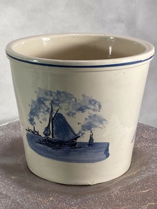 Vintage Delft Blue Handpainted Planter Made in Holland 5 