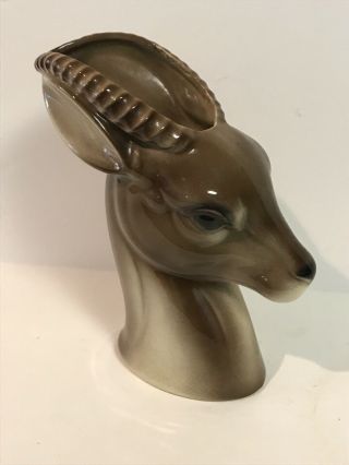 Vintage Royal Copley Antelope Gazelle 9 " Vase