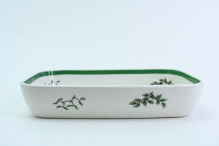 Spode Earthenware Christmas Tree Rectangular Serving Dish Oven To Table
