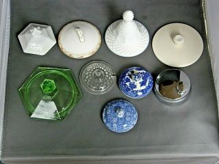 9 Lids To China & Glass Sugar Dishes/candy Dishes/cocktail Shaker - Is Yours Here?