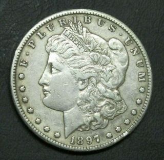 1897 - S Morgan Silver Dollar,  Looks To Be Strong Xf,