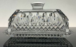 Waterford Crystal Lismore Covered Butter Dish