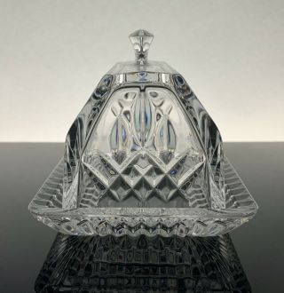 Waterford Crystal Lismore Covered Butter Dish 3