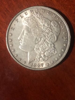 1887 Morgan Silver Dollar U.  S.  One Dollar ($1) Coin 90 Silver Au