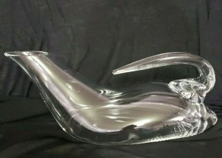 Riedel Swan Art Wine Decanter Ultra Crystal Clear Glass Etched Riedel Austria