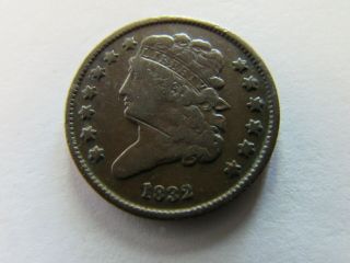 1832 Classic Head Half Cent Philadelphia Early American Copper Coin 1/2 Penny
