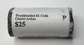 2012 - P Chester Arthur Presidential Dollar Roll - $25 - Roll