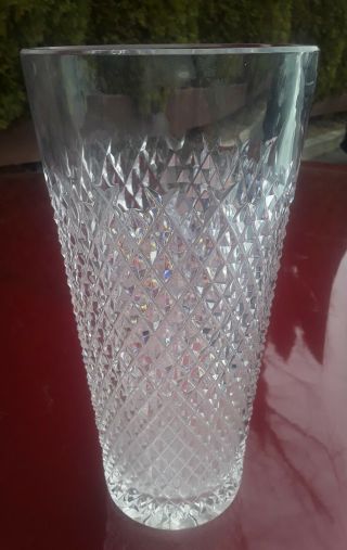 Waterford Crystal Alana " 12 " Vase Without The Box.
