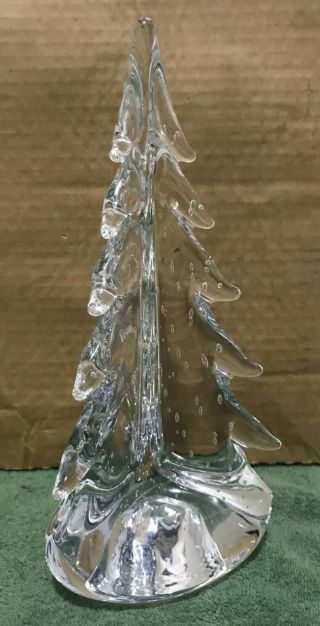 Simon Pearce Handcrafted Glass Bubble Evergreen Tree