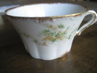 Theodore Haviland Limoges France Porcelain Flowers Tea Cup
