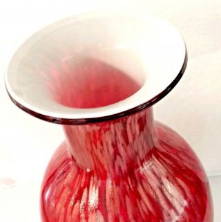 MURANO AVENTURINE Glass Vase COPPER GOLD RED - Fratelli Toso 1960s 2