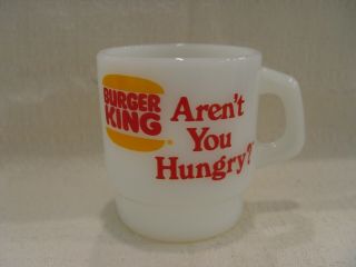 Anchor Hocking Burger King Have It Your Way Advertising Coffee Mug