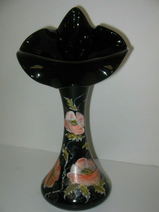Very Rare One Of A Kind Fenton Tulip Vase Sample By Lousie Piper March 1978