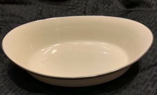 Retired Lenox China Moonspun 10” (1/8”) Oval Vegetable Serving Bowl Made In Usa