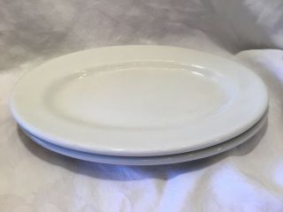 2 Vintage Shenango R26 Ware Restaurant Oval Plate 11 X 8”