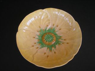 Vtg.  Mid - Century Carlton Ware Ftd Bowl Australian Design Yellow Buttercup Flower