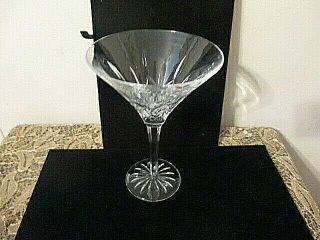 Set Of 2 Waterford Crystal Oversize Martini Glasses 7 3/4 " Lismore Signed
