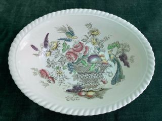 Johnson Brothers Bird Of Paradise 9 " Oval Serving Bowl