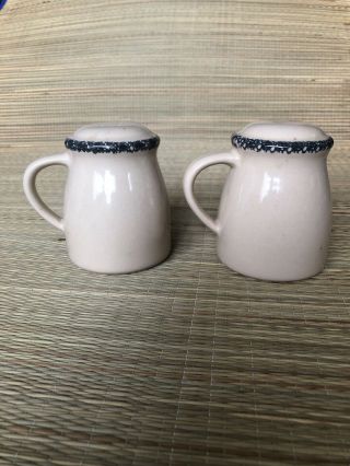 Home and Garden Party Floral Stoneware Salt and Pepper shakers 3.  5 