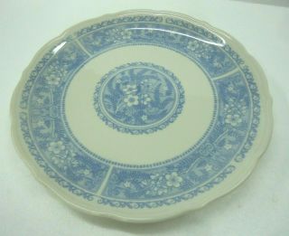 Vintage Blue Syracuse China Strawberry Hill Dinner Plate 10 " Restaurant Ware Htf