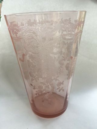 Fostoria June Pink 8’ Vase