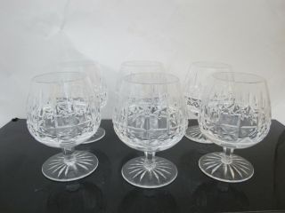 Waterford Crystal Set Of 6 Glass Liquor Brandy Snifters In Kylemore Pattern