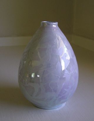Epiag Czech Czechoslovakia Mini Lavender Lustre Vase Luster 2