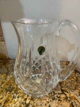 Waterford Lismore Lead Crystal Pitcher 8 3/4” Height