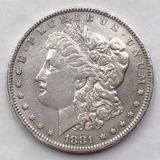 1881 - O Morgan Silver Dollar 90 Silver $1 Coin Us Hp41