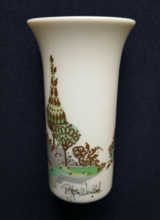 Vintage Bjorn Wiinblad for Rosenthal Studio Line Porcelain Mini Vase 2