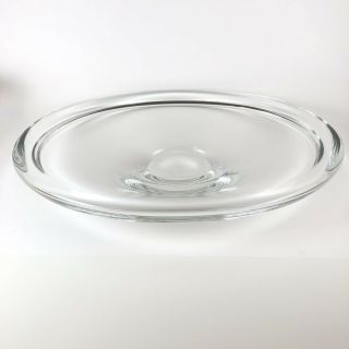 Heavy Vintage Modern Orrefors Large Clear Crystal Bowl 8 Lbs Signed & Numbered