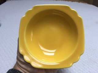 Vintage Homer Laughlin Century Riviera Yellow Fruit Bowl No Damage
