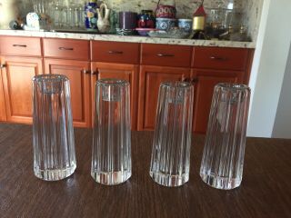 Vintage Set Of 4 Rare Crystal Tiffany Candle Holders