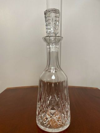 Vintage Waterford Crystal Lismore Pattern Spirits Liquor Wine Bar Decanter