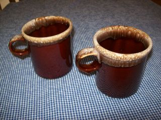 Vintage Mccoy Usa Brown Drip Glazed Pottery 8 Oz.  Coffee Cup/mugs 1412