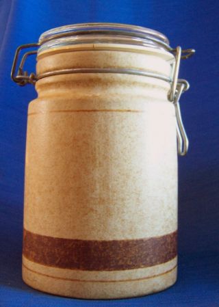 Pottery Craft USA Stoneware Hermetic Canister 7 