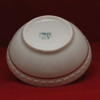 2 Oatmeal Cereal Bows Syracuse China Econo Rim Restaurant Ware Red Line Cardinal