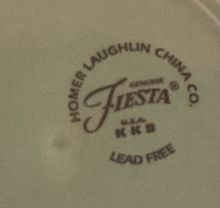 Green Sea Mist 10.  5” Fiestaware Fiesta Homer Laughlin Dinner Plate No Chips EUC 2