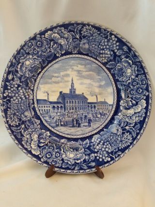 Royal Fenton Staffordshire England Independence Hall Plate