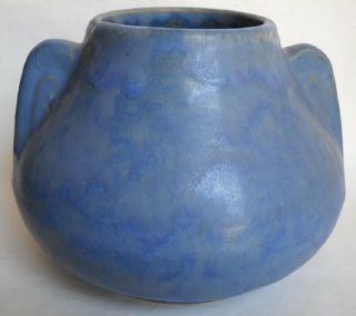 Vintage Brush Mccoy 5 " Blue Fawn - Art Vellum 716 Vase