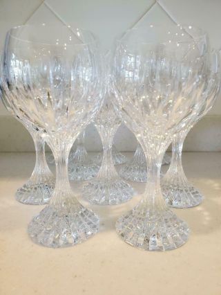 Baccarat French Crystal Massena Pattern 7 " Goblet (s) / Glass (es)