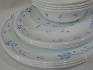 12 - Pc Corelle Provincial Blue Dinnerware Set Dinner Lunch Plates 18 - Oz Bowls