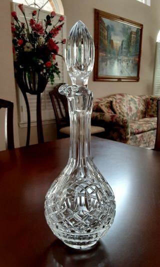 Waterford Crystal 14 " Sherburne Decanter Hand Crafted Treasure