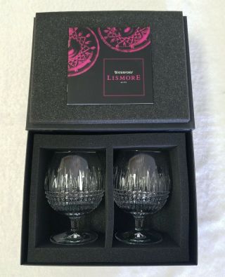 Two (2) Pair Waterford Crystal Lismore Diamond Brandy Glasses
