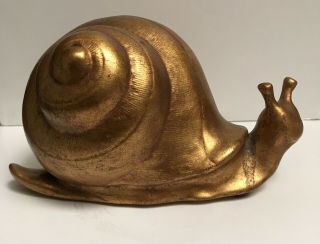 Vintage Freeman - Mcfarlin California Pottery Gold Gilt Snail Signed Anthony