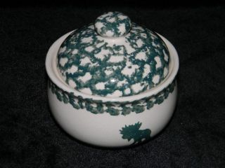 Tienshan - Folkcraft - Moose Country Pattern - 2 3/4 Inch Sugar Bowl & Lid