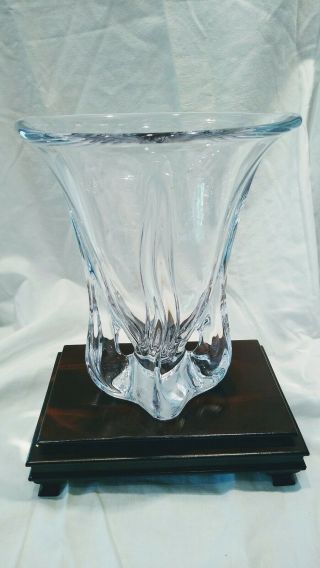 Art Vannes De Chatel Crystal Vase,  France