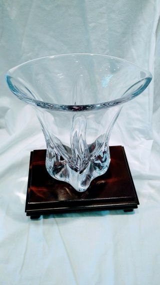 Art Vannes De Chatel Crystal Vase,  France 2